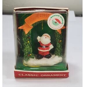 Vintage Santa's World Classic Ornament Merry Christmas Santa